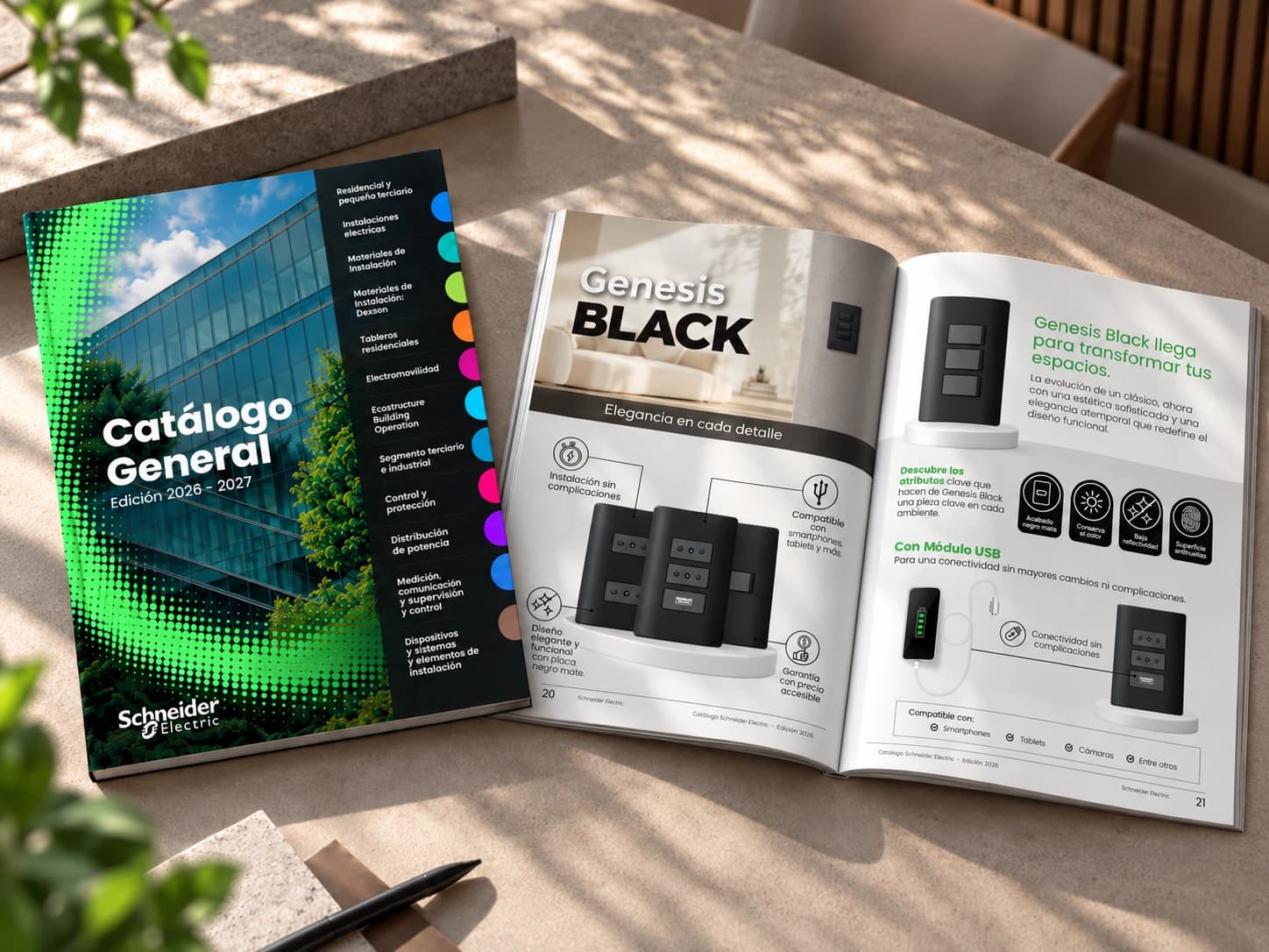 Diseño Editorial y Catálogos para Schneider Electric