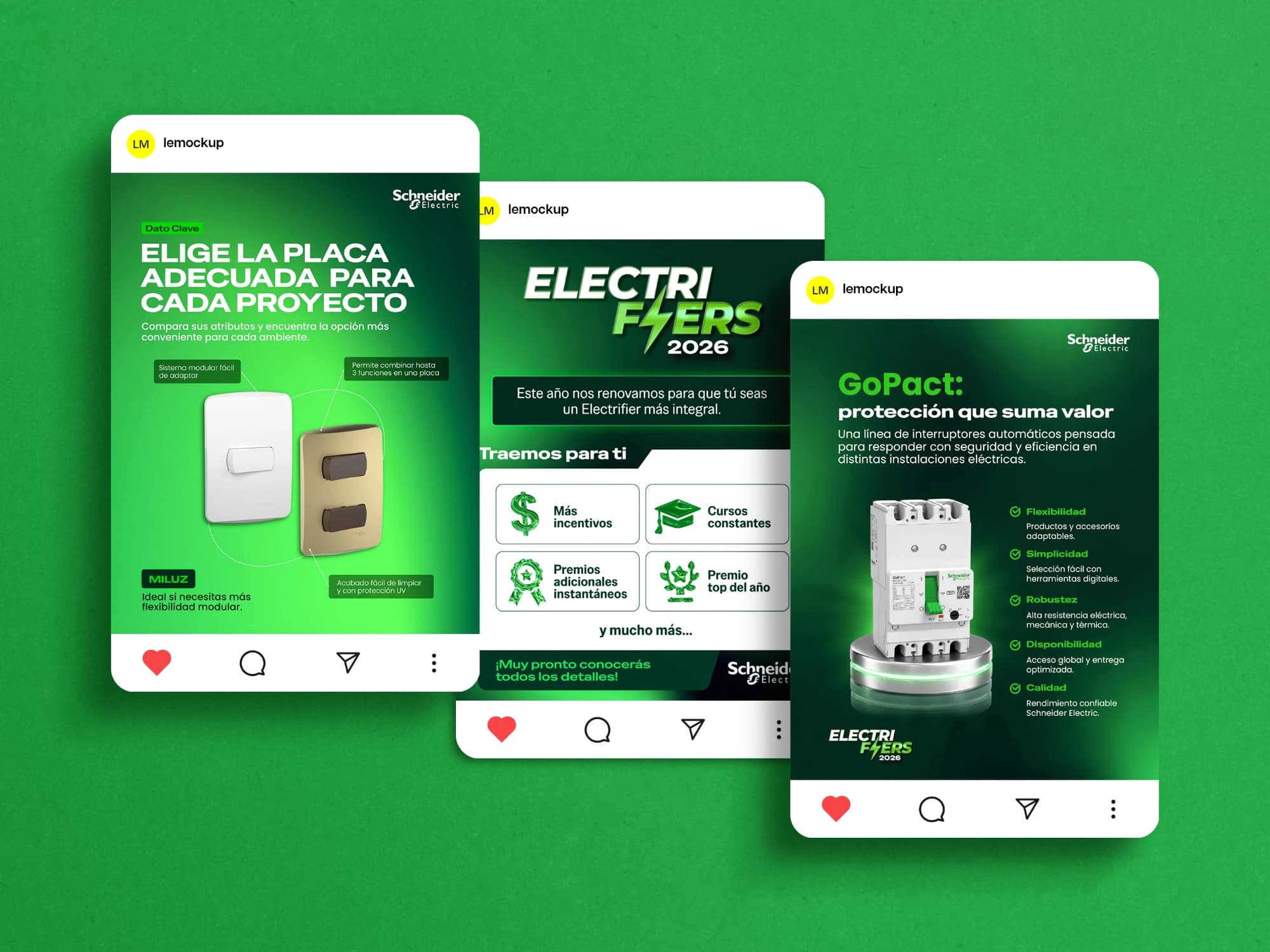 Diseño y Contenidos de Marca para Schneider Electric