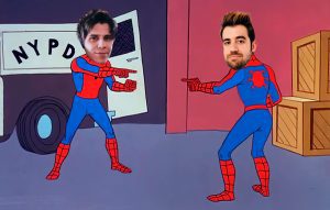 rubius y auron spiderverse