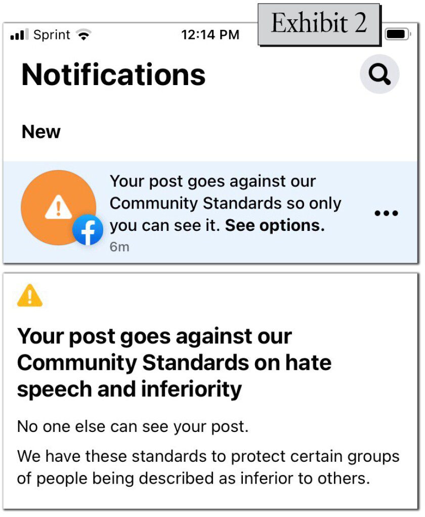 Facebook algoritmo discurso de odio actuando