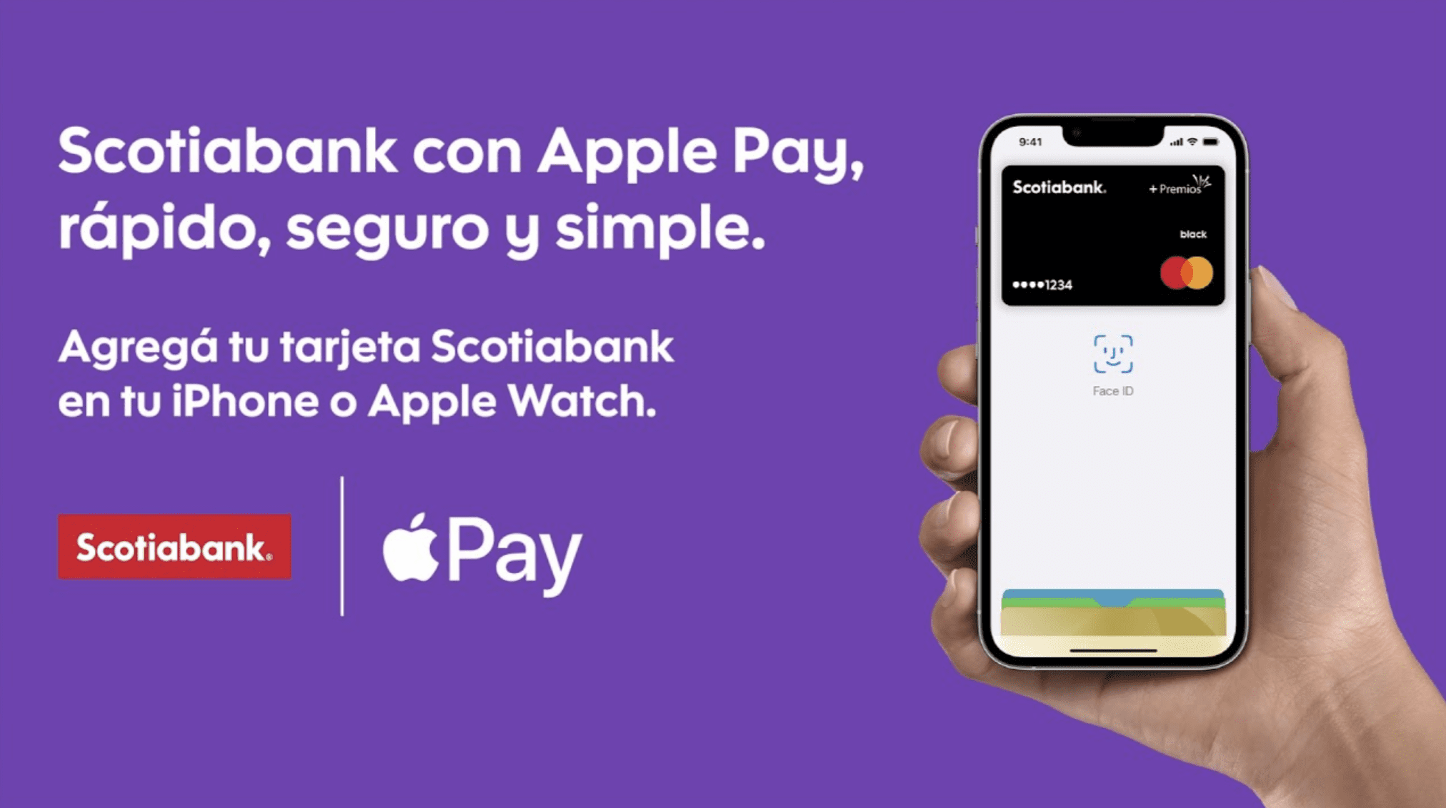 Anuncio de Apple Pay de Scotiabank Argentina