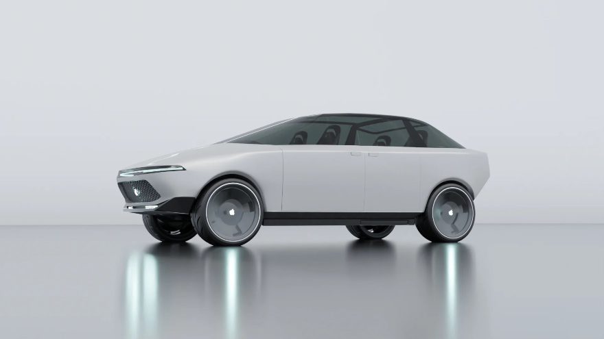 Diseño 3d de apple car, icar o proyecto titan por vanarama