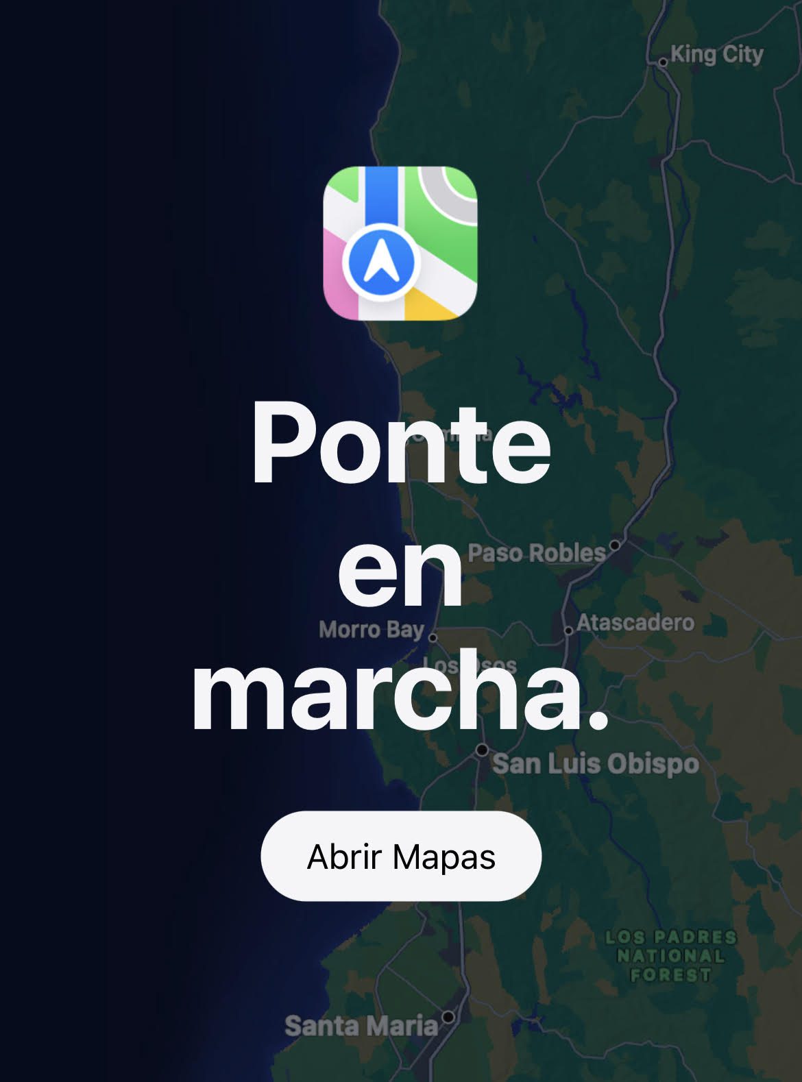 arte promocional de la app maps de apple