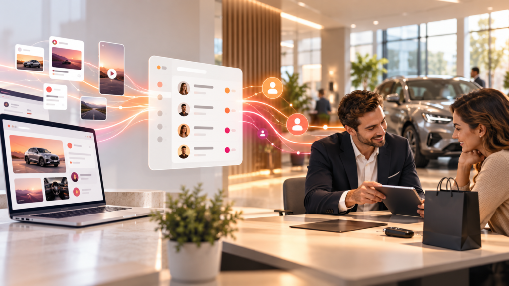 Equipo conectando datos del CRM con campañas digitales para medir ventas offline